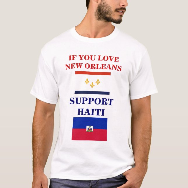 UNTERSTÜTZUNG HAITI T-Shirt (Vorderseite)