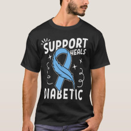 Unterstützung heilt Diabetes T-Shirt