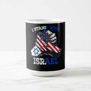 Unterstützung Ich stehe hinter Israel Jüdisches Er Kaffeetasse