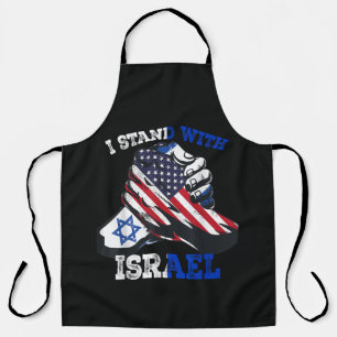 Unterstützung Ich stehe mit Israel Jüdisches Erbe Schürze