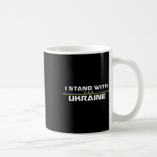 Unterstützung Ich stehe mit Ukraine Amerikanische  Kaffeetasse