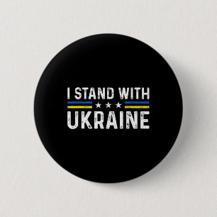 Unterstützung Ich stehe mit Ukraine Ukrainische Fl Button