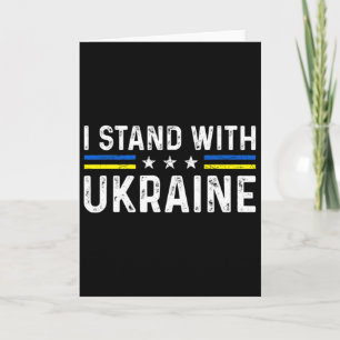 Unterstützung Ich stehe mit Ukraine Ukrainische Fl Karte