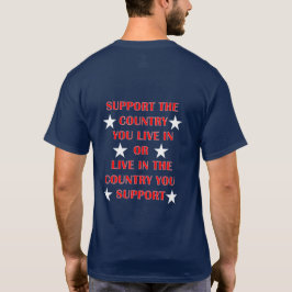 Unterstützung Ihres Landes (Zurück) - T - Shirt fü