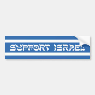 Unterstützung Israel Autoaufkleber