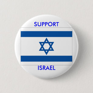 UNTERSTÜTZUNG ISRAEL - Knopf Button