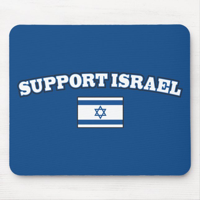 Unterstützung Israel mit Flagge Mousepad (Vorne)