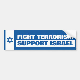 Unterstützung Israels Autoaufkleber