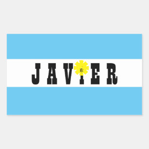 Unterstützung Javier Milei Präsident von Argentini Rechteckiger Aufkleber