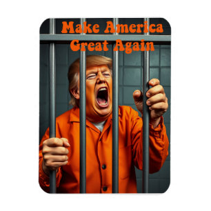 Unterstützung Kamala Walz Justiz Trump Funny Satir Magnet