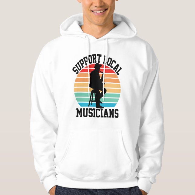 Unterstützung lokaler Musiker für den Musikunterri Hoodie (Vorderseite)