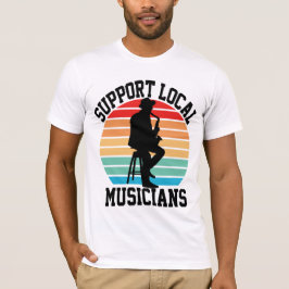 Unterstützung lokaler Musiker für den Musikunterri T-Shirt
