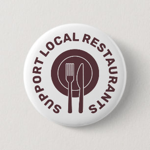 Unterstützung lokaler Restaurants Button