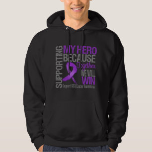 Unterstützung meinen Held - KERN Krebs-Bewusstsei Hoodie