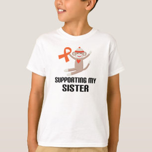 Unterstützung meiner Schwester Orange Awareness Ri T-Shirt