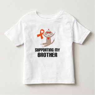 Unterstützung meines Bruder-orange Kleinkind T-shirt