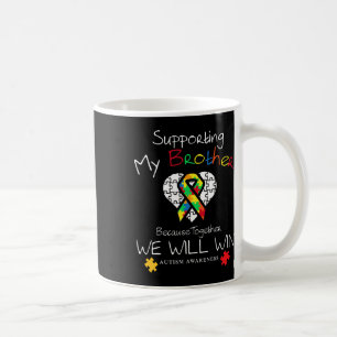 Unterstützung meines Bruders inspirierender Autism Kaffeetasse