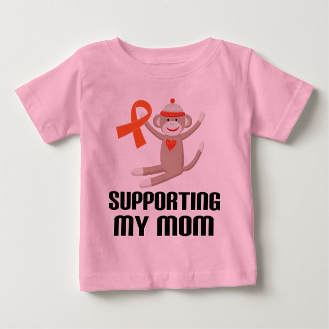 Unterstützung meines Mama-orange Baby T-shirt (Vorderseite)