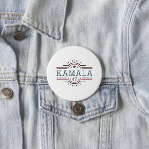 Unterstützung mit der Kampagne von Kamala Harris Button