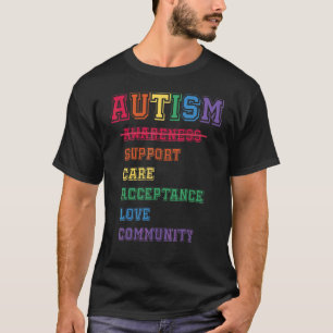 Unterstützung Pflege Akzeptanz durch Ally Autismus T-Shirt