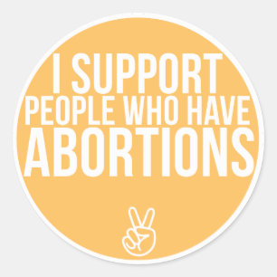 Unterstützung! Runder Aufkleber