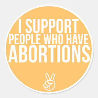 Unterstützung! Runder Aufkleber