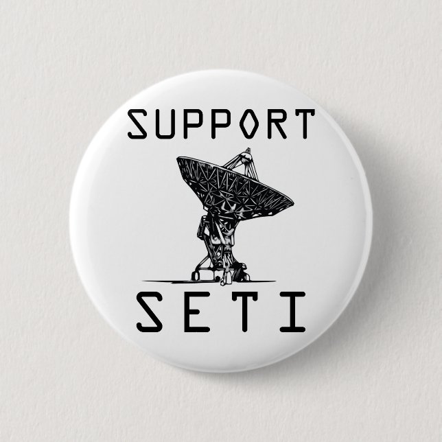 Unterstützung SETI Button (Vorderseite)