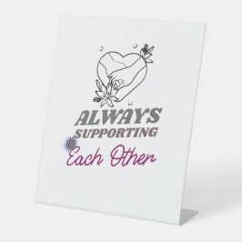 Unterstützung Sockelschild