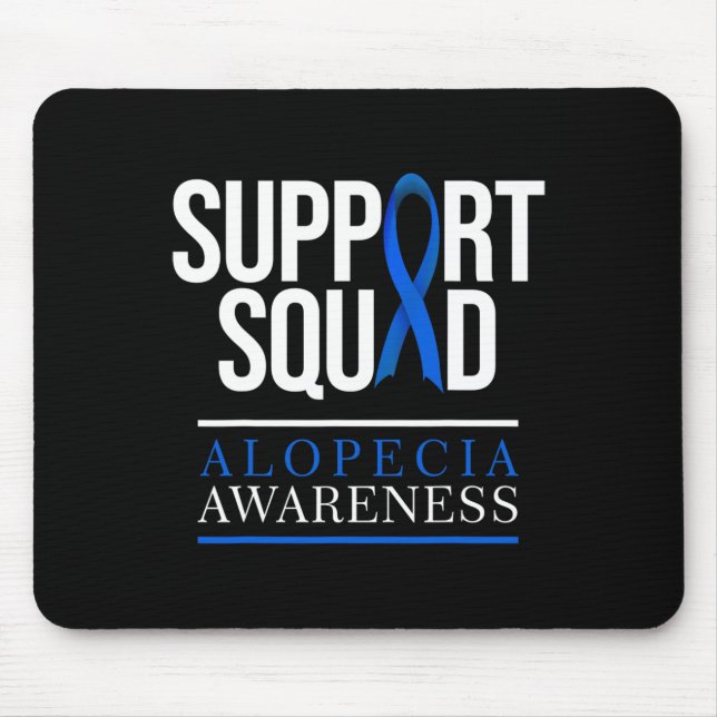 Unterstützung Squad Alopecia Sensibilisierung Haar Mousepad (Vorne)