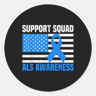 Unterstützung Squad als Awareness Montag US Americ Runder Aufkleber