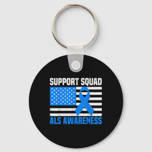 Unterstützung Squad als Awareness Montag US Americ Schlüsselanhänger