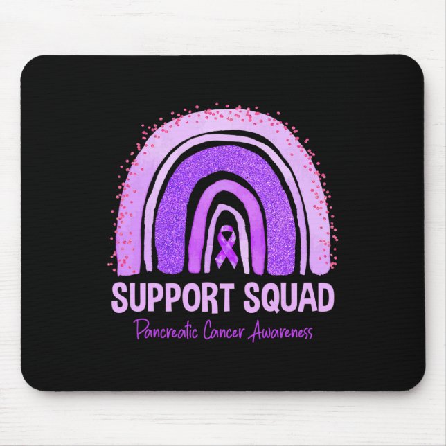Unterstützung Squad Bauchspeicheldrüsenkrebs Bewus Mousepad (Vorne)