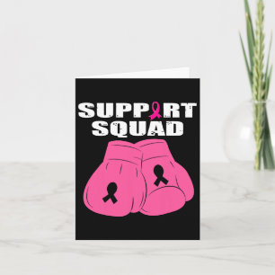 Unterstützung Squad Boxing Handschuh Rosa Ribbon B Karte
