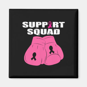 Unterstützung Squad Boxing Handschuh Rosa Ribbon B Magnet