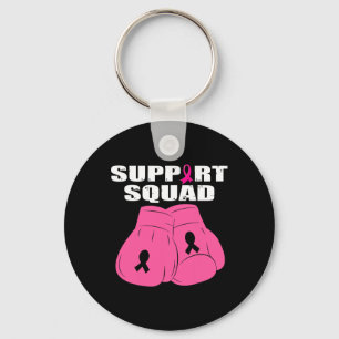 Unterstützung Squad Boxing Handschuh Rosa Ribbon B Schlüsselanhänger