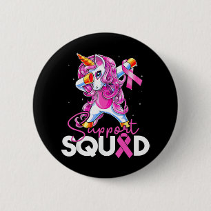 Unterstützung Squad Brustkrebs Bewusstsein rosa Ei Button