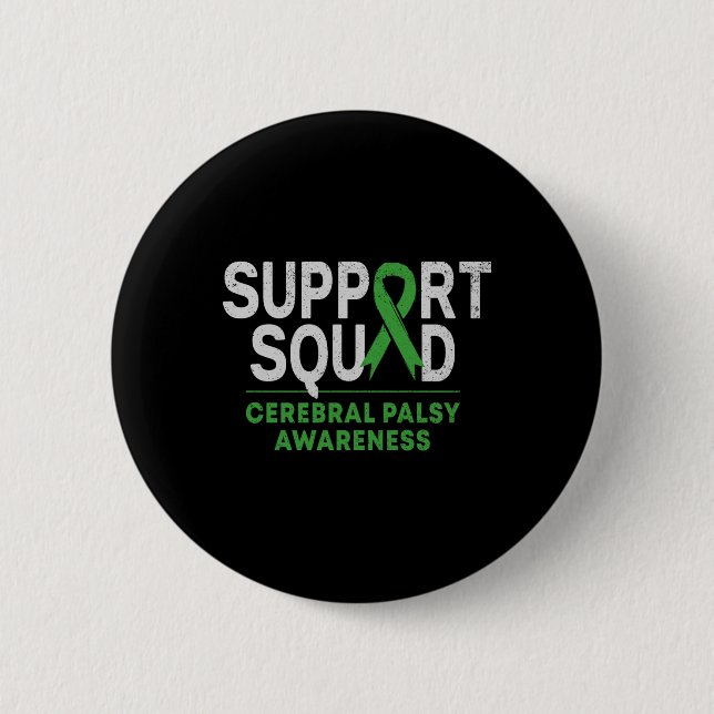 Unterstützung Squad Cerebral Palsy Sensibilisierun Button (Vorderseite)