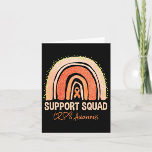 Unterstützung Squad Crps Awareness Rainbow Orange  Karte