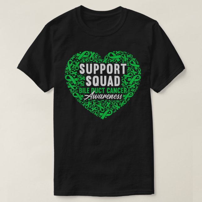 Unterstützung Squad I Cholangiocarcinoma Bile Duct T-Shirt (Design vorne)