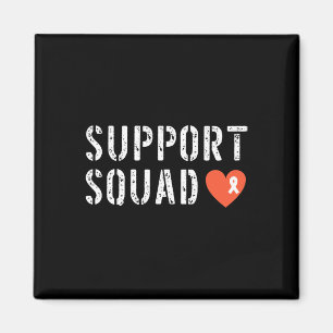 Unterstützung Squad Leukemia Awareness Orange Ribb Magnet
