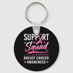 Unterstützung Squad Matching Family Breast Cancer Schlüsselanhänger