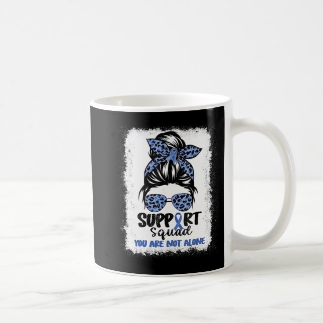 Unterstützung Squad Messy Bun Blue Warrior Ataxia  Kaffeetasse (Rechts)