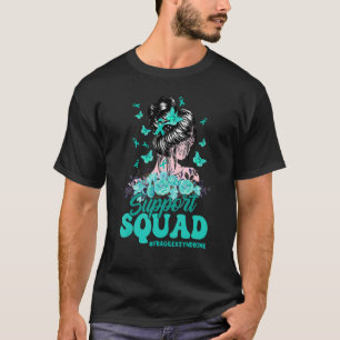 Unterstützung Squad Messy Bun Butterfly Fragile X T-Shirt