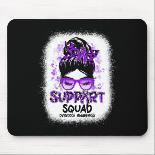 Unterstützung Squad Messy Bun Butterfly Lila Ribbo Mousepad