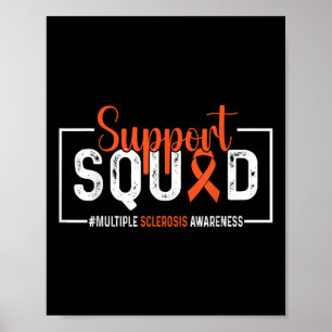 Unterstützung Squad Multiple Sklerose Awareness Fr Poster