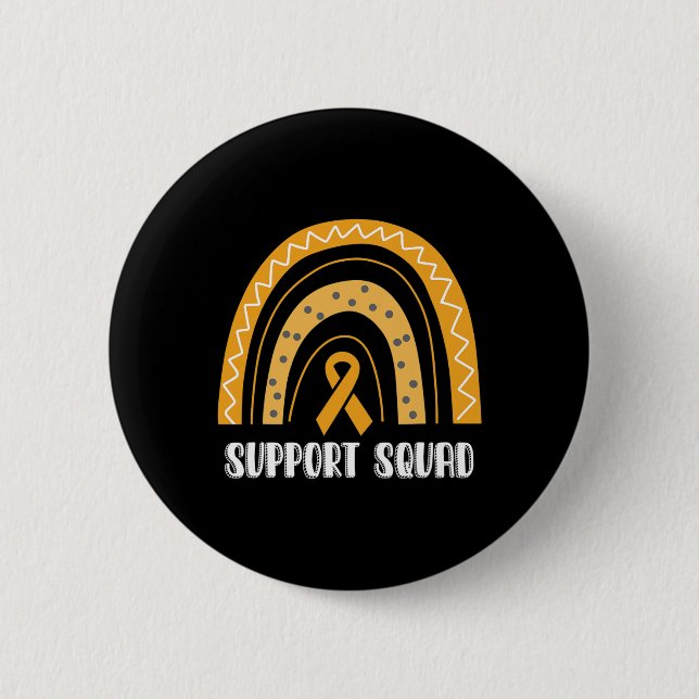 Unterstützung Squad Orange Rainbow Ribbon Rsd Crps Button (Vorderseite)