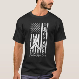 Unterstützung Squad Ribbon Faith Hope Liebe Lungen T-Shirt