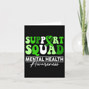 Unterstützung Squad Sunflower Hair Mental Health A Karte