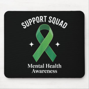 Unterstützung Squad Sunflower Hair Mental Health A Mousepad