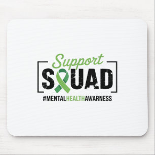 Unterstützung Squad Sunflower Hair Mental Health A Mousepad